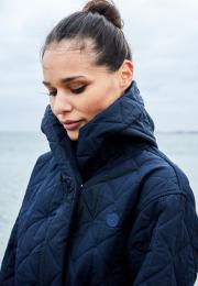 Bademantel, Fleece | Polyester | navy -JBS of Denmark Women