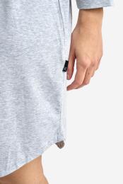 Big-Shirt, Langarm | Bambus-Viskose | hellgrau melange -JBS of Denmark Women