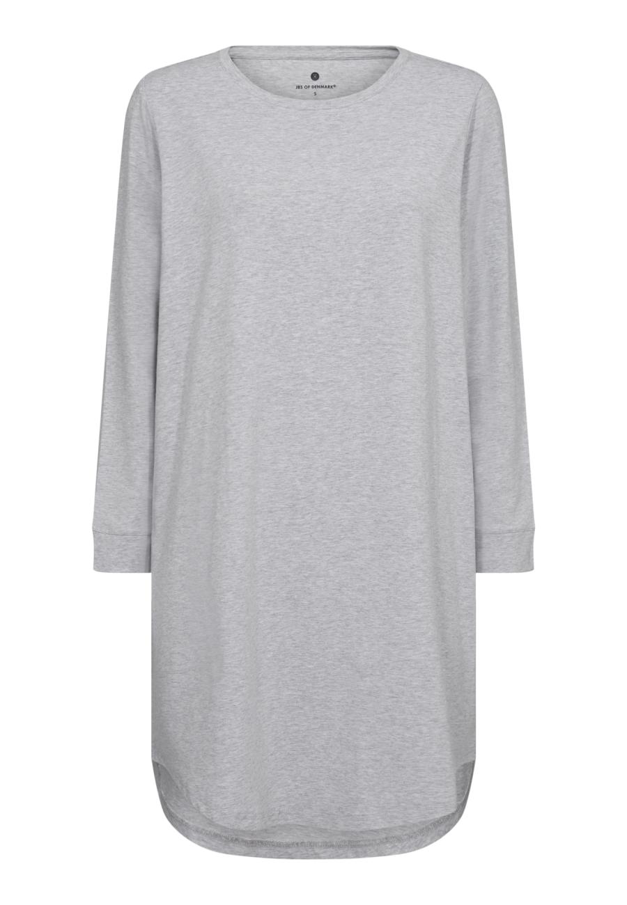 Big-Shirt, Langarm | Bambus-Viskose | hellgrau melange -JBS of Denmark Women