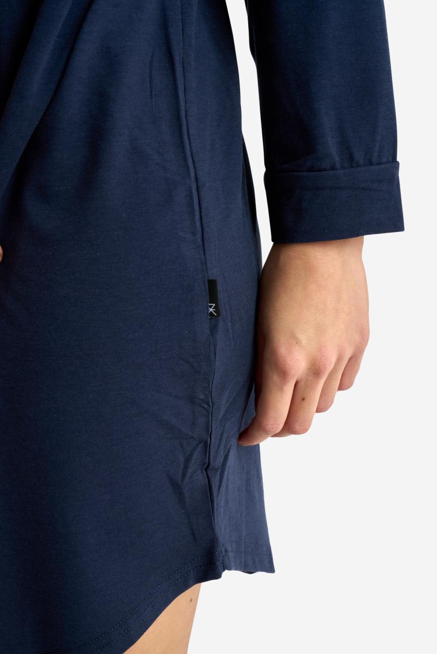 Big-Shirt, Langarm | Bambus-Viskose | navy -JBS of Denmark Women