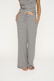 Loungehose, Ripp | Bambus-Viskose | blau gestreift -JBS of Denmark Women