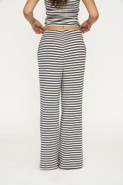 Loungehose, Ripp | Bambus-Viskose | blau gestreift -JBS of Denmark Women