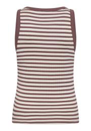 Tanktop, Ripp | Bambus-Viskose | dunkelrosa gestreift -JBS of Denmark Women