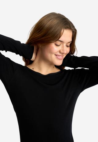 Langarm-Shirt | 100% Bio-Wolle | schwarz -JBS of Denmark Women Langarm-Shirt | 100% Bio-Wolle | schwarz -JBS of Denmark Women