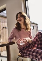 Langarm-Shirt | Bio-Bambusviskose | Rosa -JBS of Denmark Women