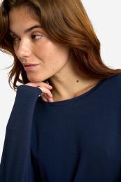 Langarm-Shirt | Bambus-Viskose | navy -JBS of Denmark Women