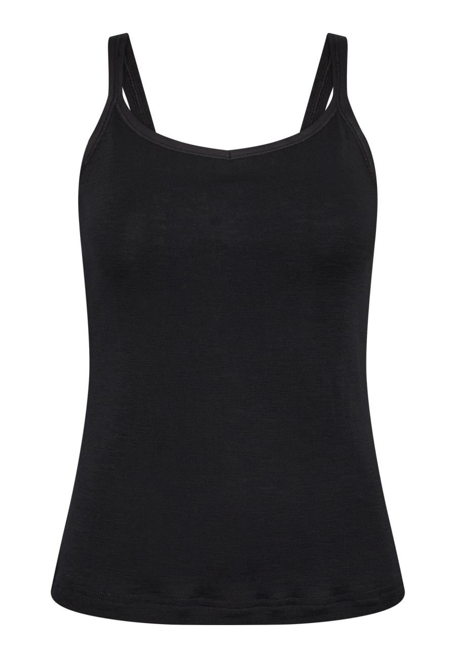 Trägertop | 100% Bio-Wolle | schwarz -JBS of Denmark Women