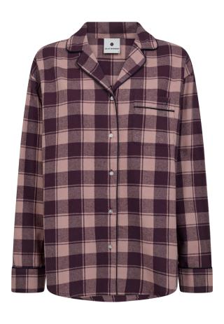 Pyjamashirt, Flanell | 100% Bio-Baumwolle | dunkelrosa kariert -JBS of Denmark Women Pyjamashirt, Flanell | 100% Bio-Baumwolle | dunkelrosa kariert -JBS of Denmark Women