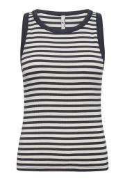 Tanktop, Ripp | Bambus-Viskose | blau gestreift -JBS of Denmark Women
