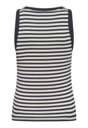 Tanktop, Ripp | Bambus-Viskose | blau gestreift -JBS of Denmark Women