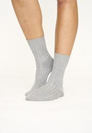 Strümpfe, Ripp | Bambus-Viskose | hellgrau -JBS of Denmark Women