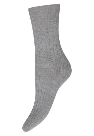 Strümpfe, Ripp | Bambus-Viskose | hellgrau -JBS of Denmark Women