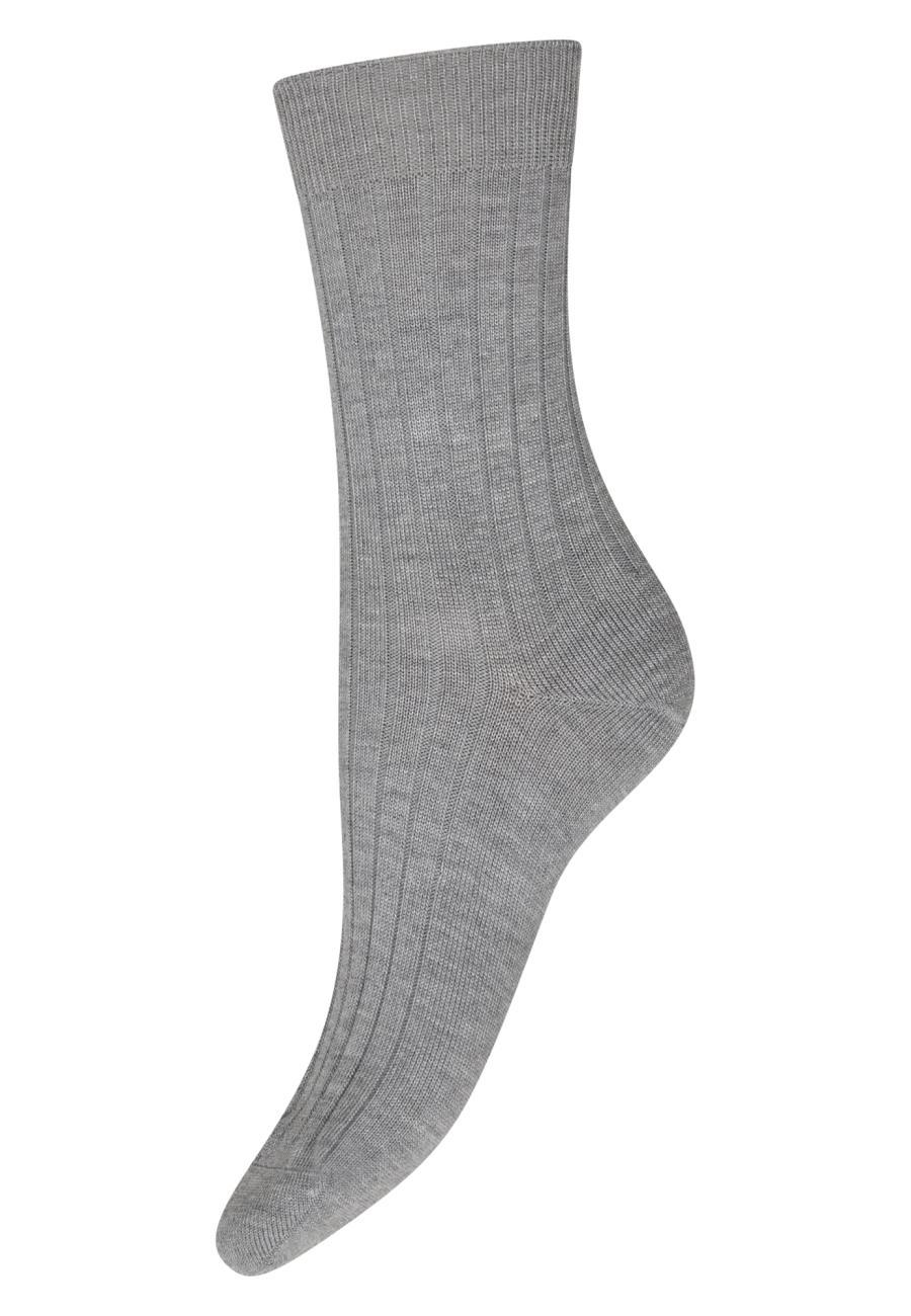 Strümpfe, Ripp | Bambus-Viskose | hellgrau -JBS of Denmark Women