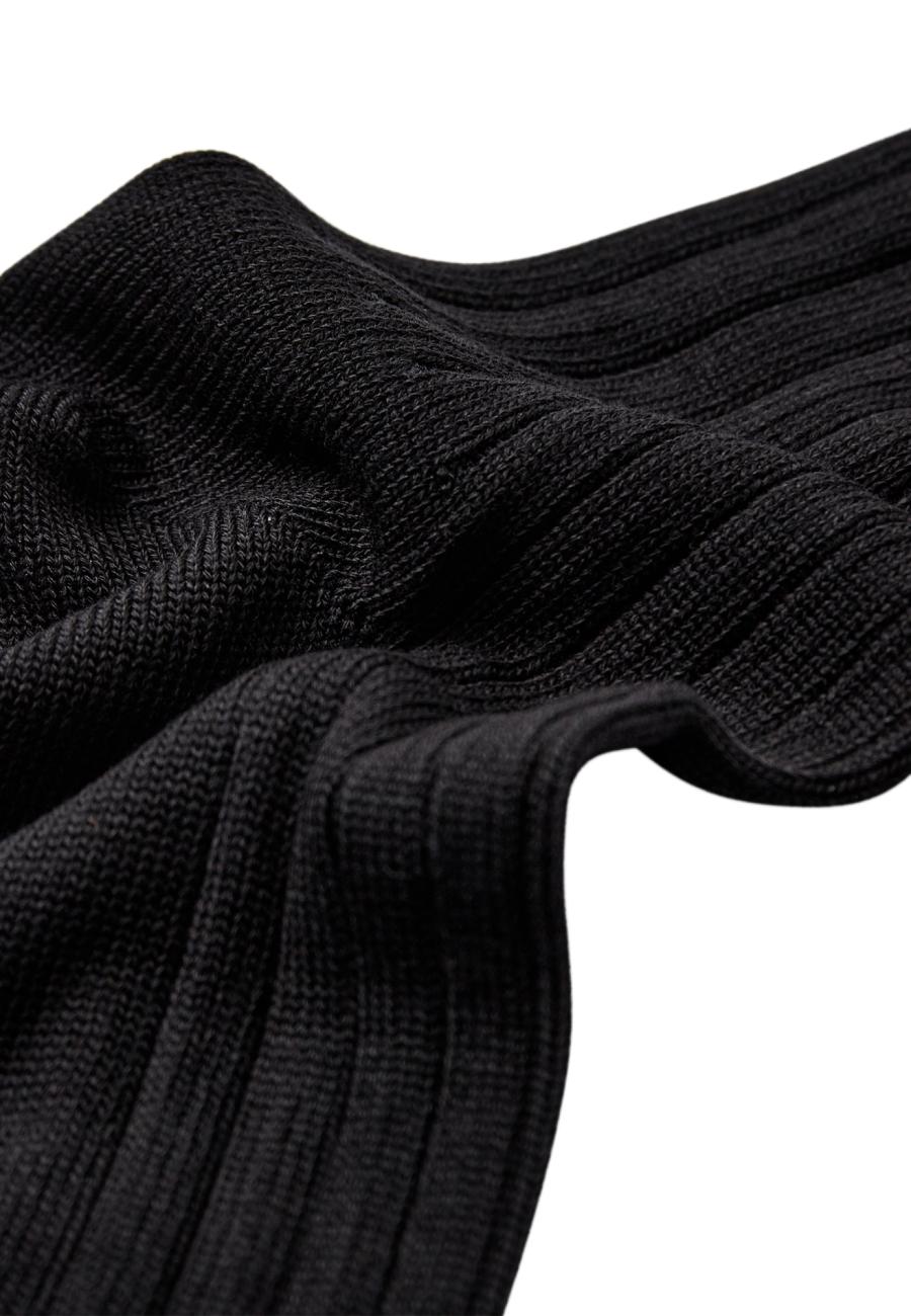 Strümpfe, Ripp | Bambus-Viskose | schwarz -JBS of Denmark Women