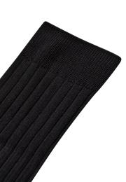 Strümpfe, Ripp | Bambus-Viskose | schwarz -JBS of Denmark Women