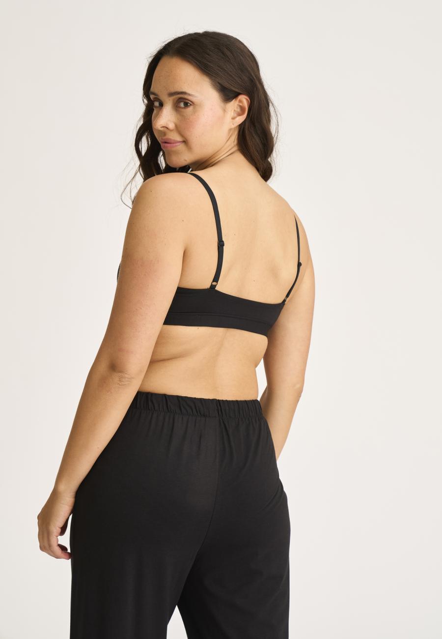 BH-Top mit support | Bambusviskose | Schwarz -JBS of Denmark Women