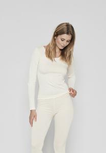 Langarm-Shirt | Bio-Wolle | elfenbein -JBS of Denmark Women