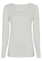 Langarm-Shirt | Bio-Wolle | elfenbein -JBS of Denmark Women