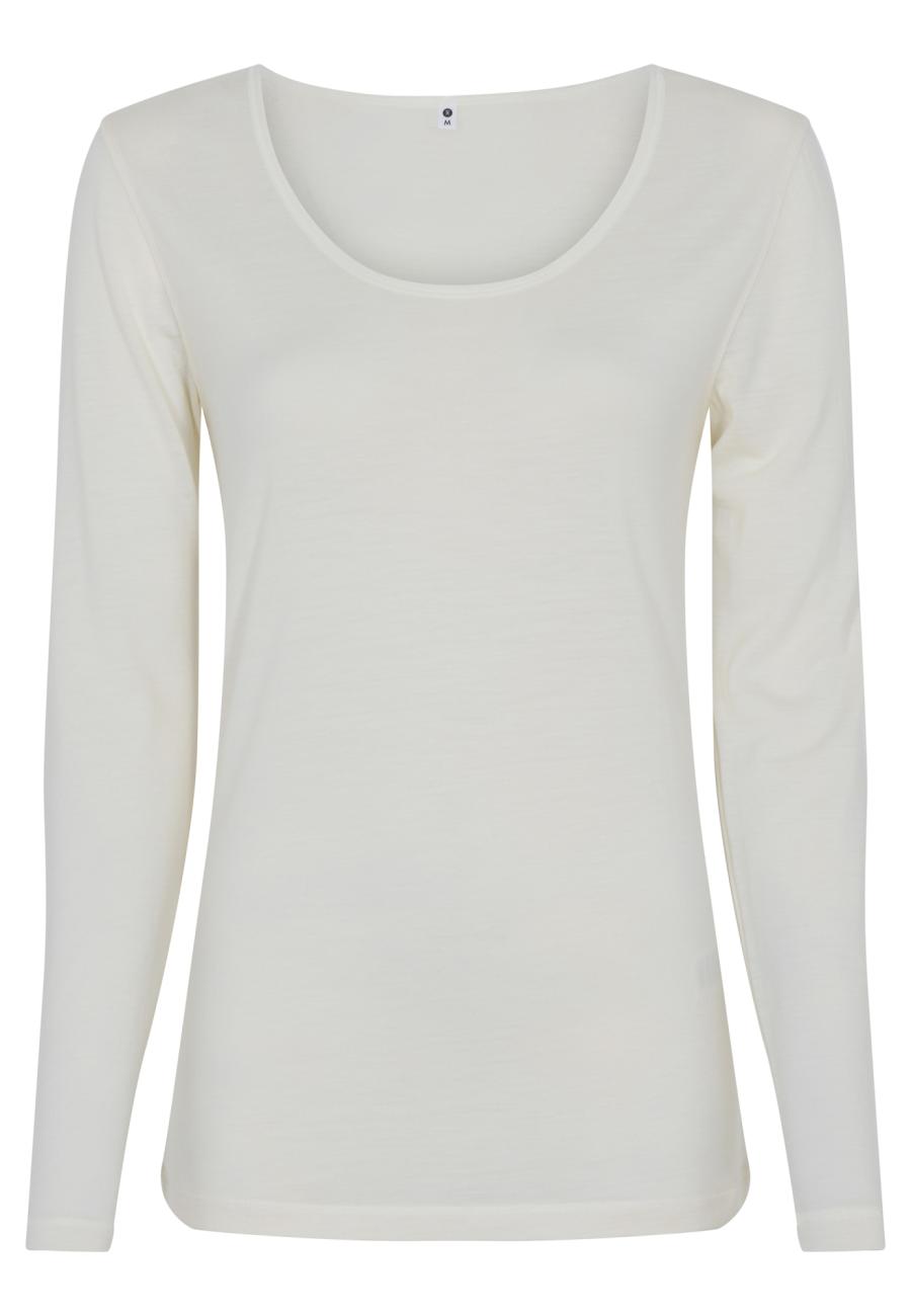 Langarm-Shirt | Bio-Wolle | elfenbein -JBS of Denmark Women