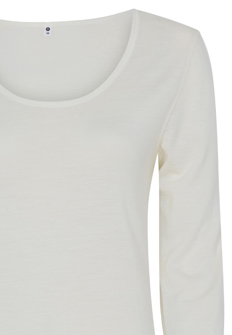 Langarm-Shirt | Bio-Wolle | elfenbein -JBS of Denmark Women