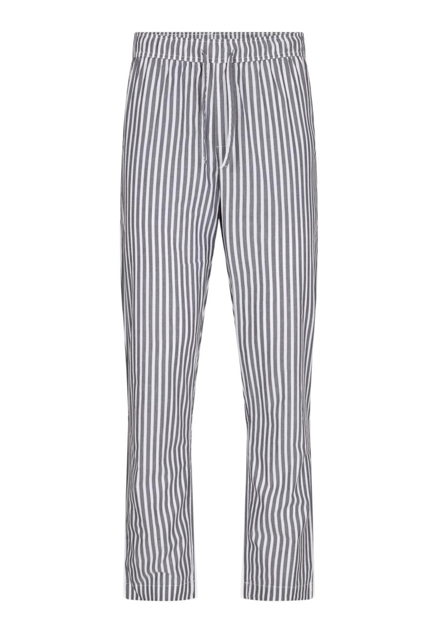 Pyjamahose Unisex | Bio-Baumwolle | grau gestreift -JBS of Denmark Unisex