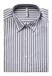 Pyjamashirt | Bio-Baumwolle | grau gestreift -JBS of Denmark Unisex