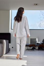 Pyjamahose Unisex | Bio-Baumwolle | schwarz gestreift -JBS of Denmark Unisex