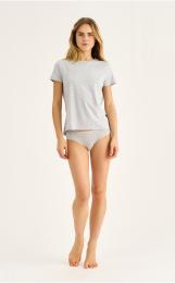 T-Shirt | Bambus-Viskose | hellgrau melange -JBS of Denmark Women