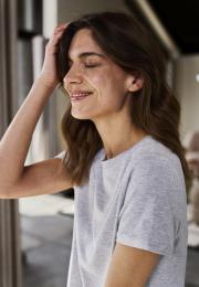 T-Shirt | Bambus-Viskose | hellgrau melange -JBS of Denmark Women