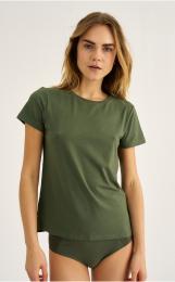 T-Shirt | Bambus-Viskose | grün -JBS of Denmark Women