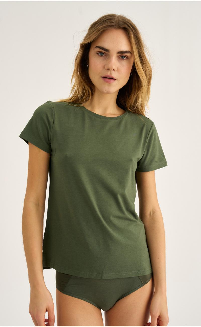 T-Shirt | Bambus-Viskose | grün -JBS of Denmark Women