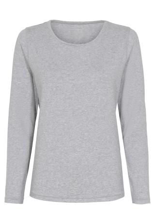 Langarm-Shirt | Bambus-Viskose | hellgrau melange -JBS of Denmark Women