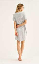 Big-Shirt | Bambus-Viskose | hellgrau melange -JBS of Denmark Women