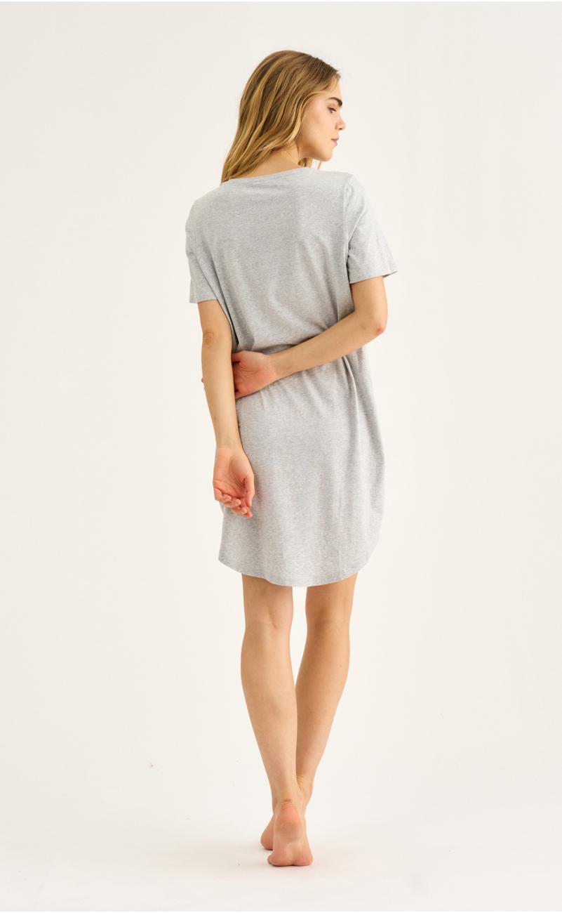 Big-Shirt | Bambus-Viskose | hellgrau melange -JBS of Denmark Women