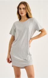 Big-Shirt | Bambus-Viskose | hellgrau melange -JBS of Denmark Women