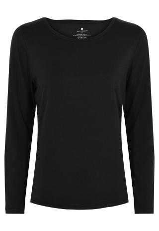Langarm-Shirt | Bambus-Viskose | schwarz -JBS of Denmark Women