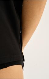 T-Shirt, V-Ausschnitt | Bambus-Viskose | schwarz -JBS of Denmark Women