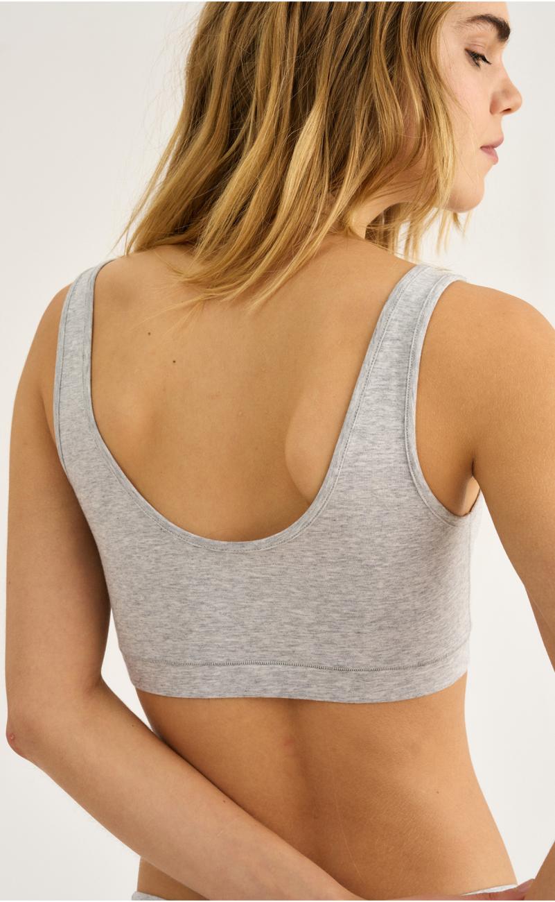 Bustier | Bambus-Viskose | hellgrau melange -JBS of Denmark Women