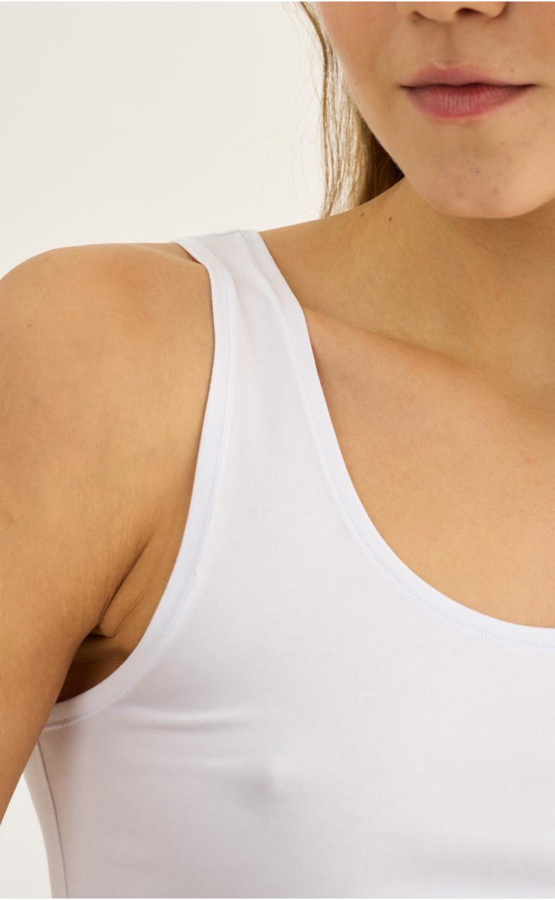 Tanktop | Bambus-Viskose | weiß -JBS of Denmark Women