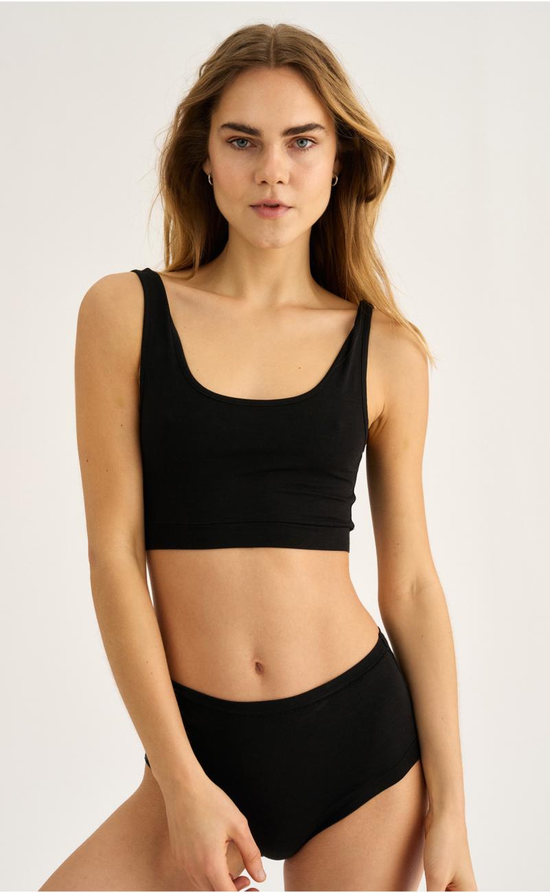 Bustier | Bambus-Viskose | schwarz -JBS of Denmark Women