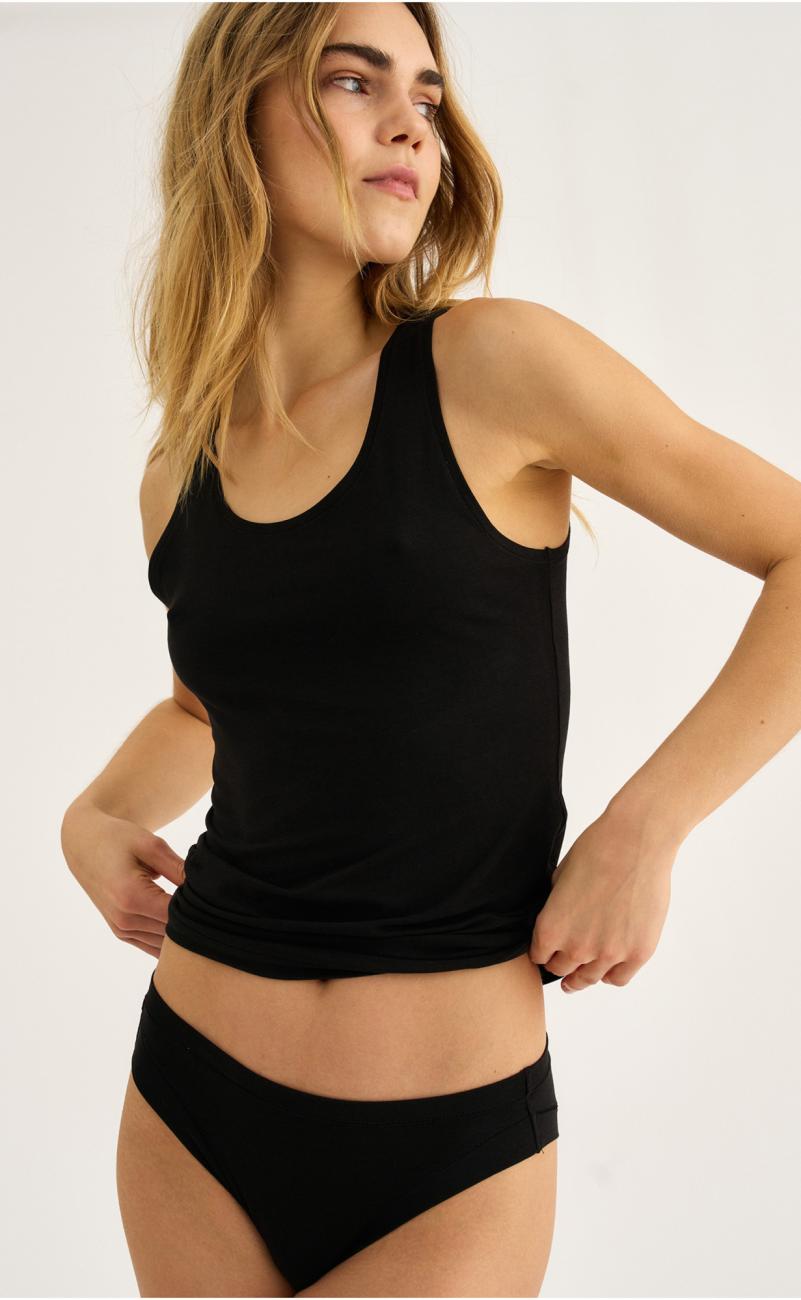 Tanktop | Bambus-Viskose | schwarz -JBS of Denmark Women
