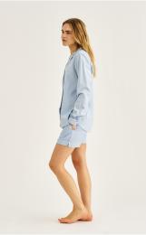 Pyjamashorts | Bambus-Viskose | blau gestreift -JBS of Denmark Women