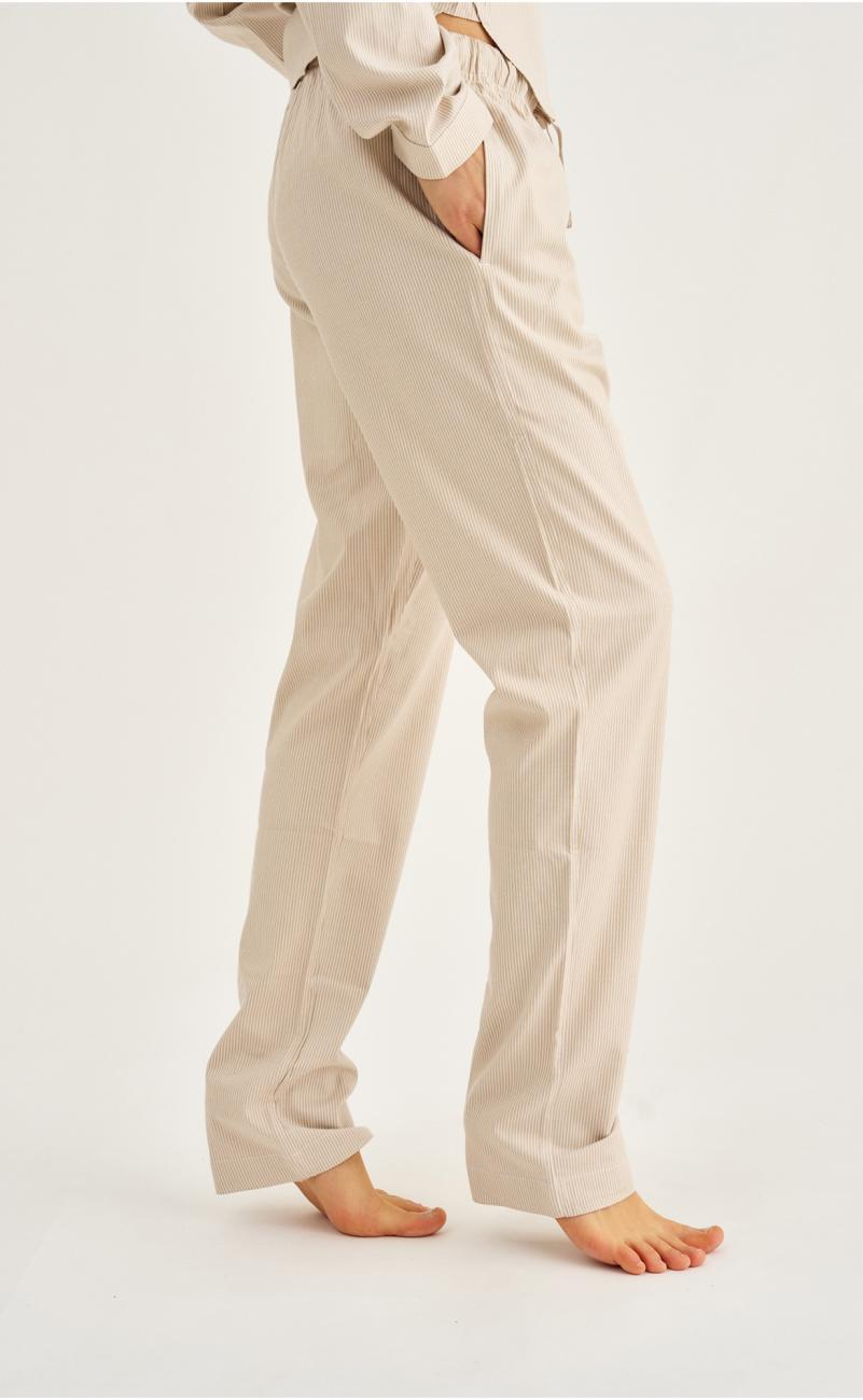 Pyjamahose | Bambus-Viskose | sand gestreift -JBS of Denmark Women