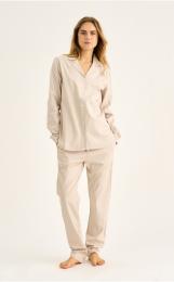 Pyjamahose | Bambus-Viskose | sand gestreift -JBS of Denmark Women