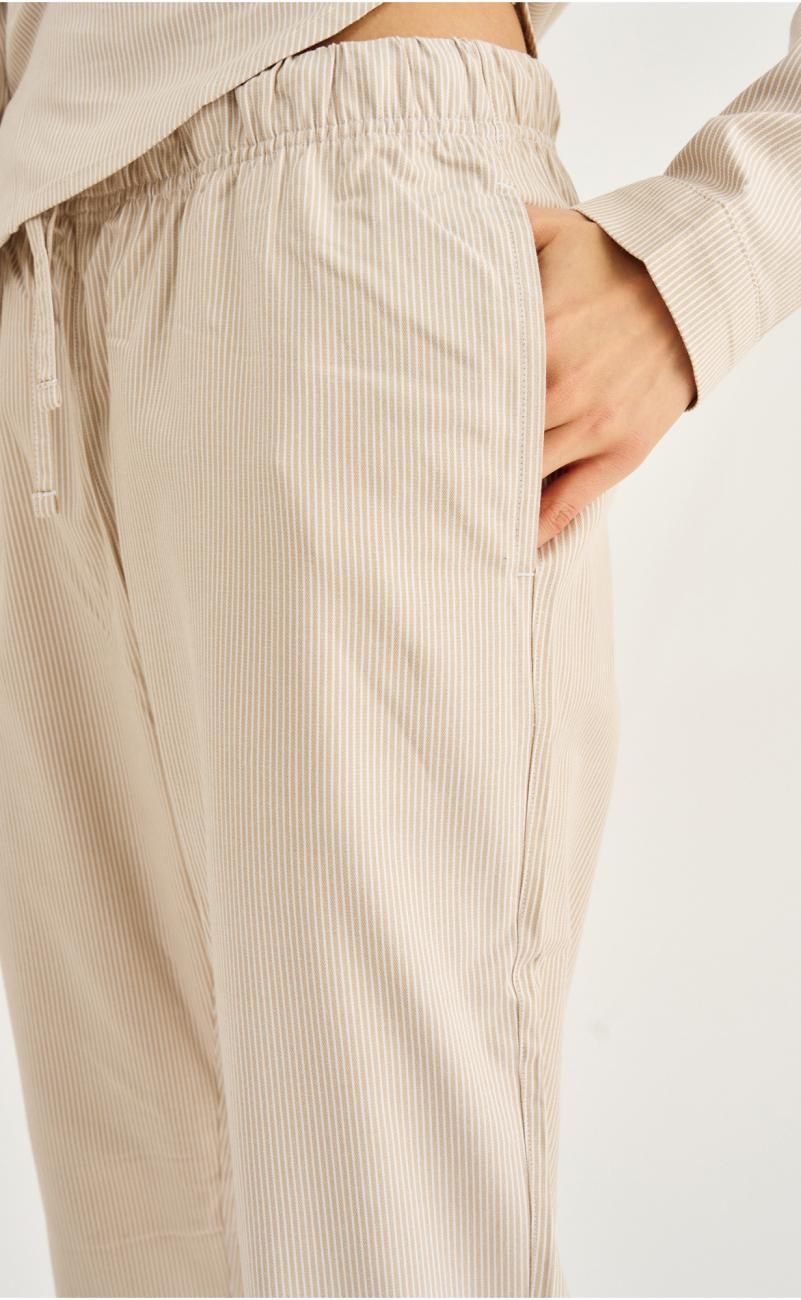 Pyjamahose | Bambus-Viskose | sand gestreift -JBS of Denmark Women