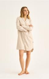 Nachthemd | Bambus-Viskose | sand gestreift -JBS of Denmark Women