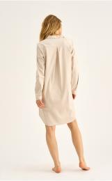 Nachthemd | Bambus-Viskose | sand gestreift -JBS of Denmark Women
