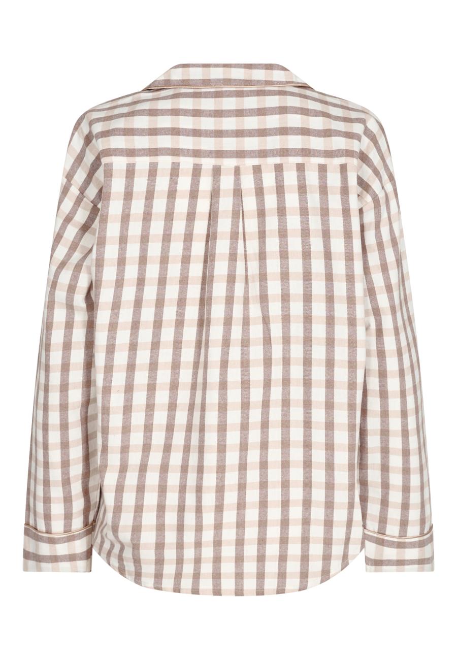 Pyjamashirt, Flanell | 100% Bio-Baumwolle | braun -JBS of Denmark Women
