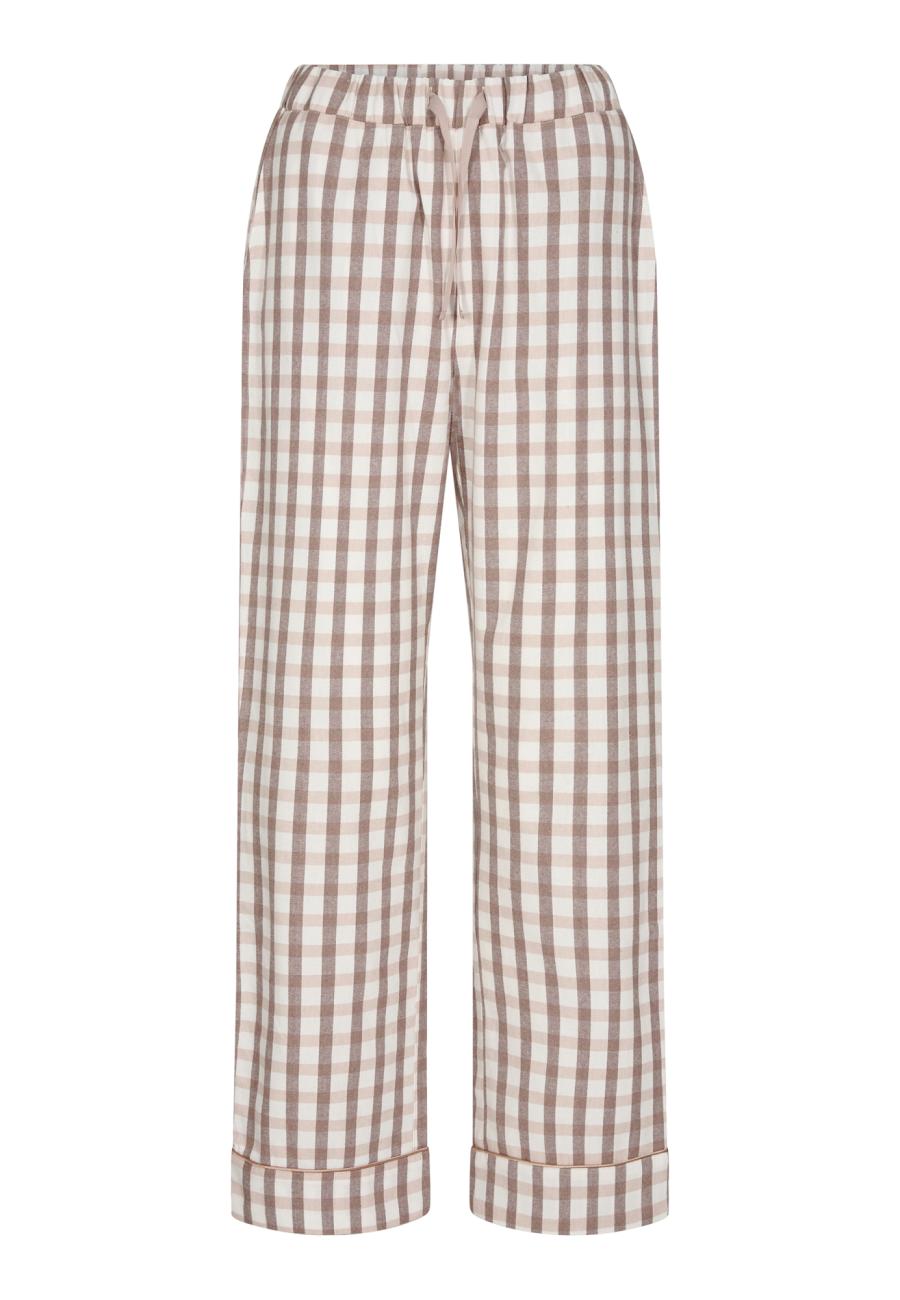 Pyjamahose, Flanell | 100% Bio-Baumwolle | braun -JBS of Denmark Women