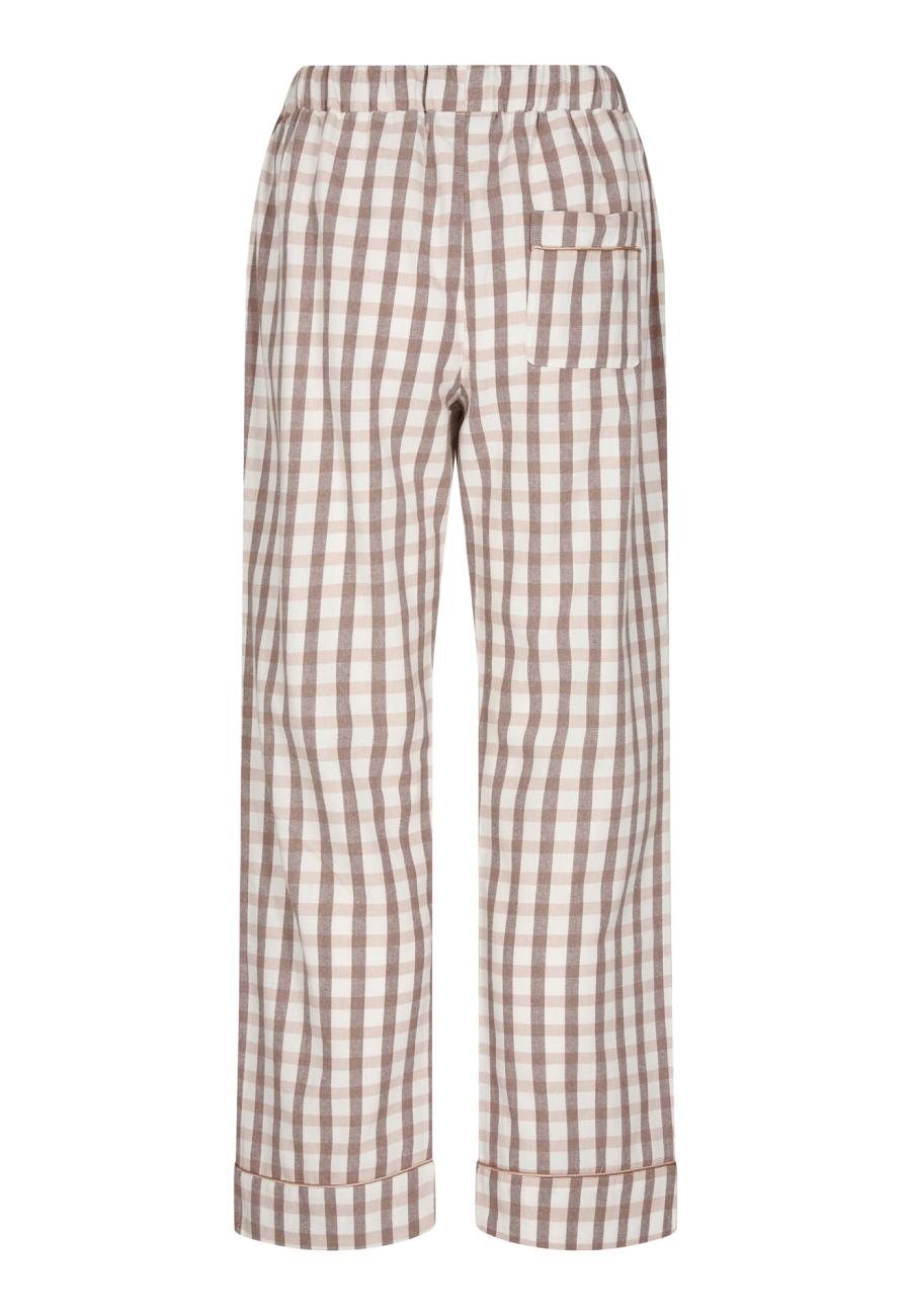 Pyjamahose, Flanell | 100% Bio-Baumwolle | braun -JBS of Denmark Women